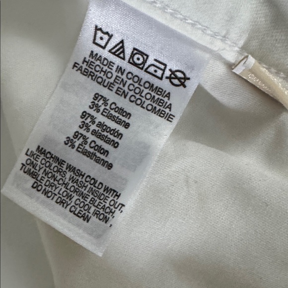 Michael Kors White Skinny Jeans size 4 Mid Rise - Picture 3 of 8